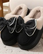 chaussons femme avec nœud