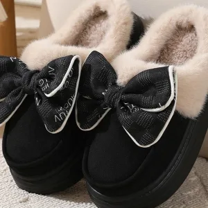 chaussons femme avec nœud