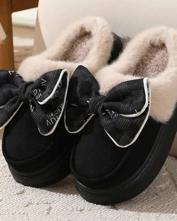 chaussons femme avec nœud