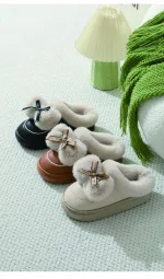 chaussons femme avec semelle antidérapante