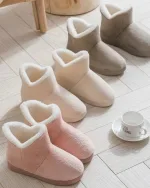 chaussons femme bottes fourées