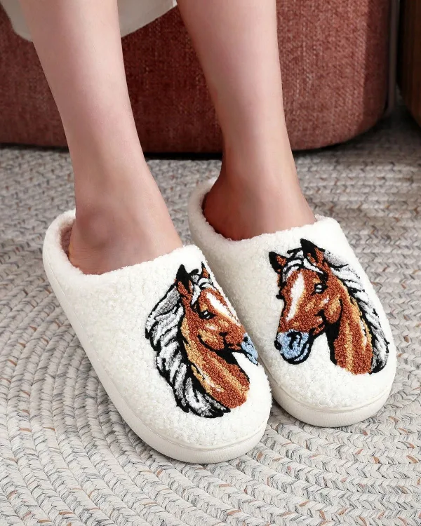 chaussons femme cheval