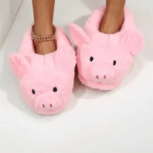 chaussons femme cochon
