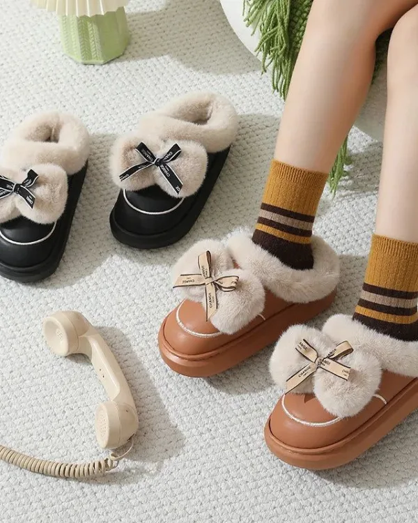 chaussons femme confort hivernal douillet
