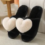 chaussons femme en peluche