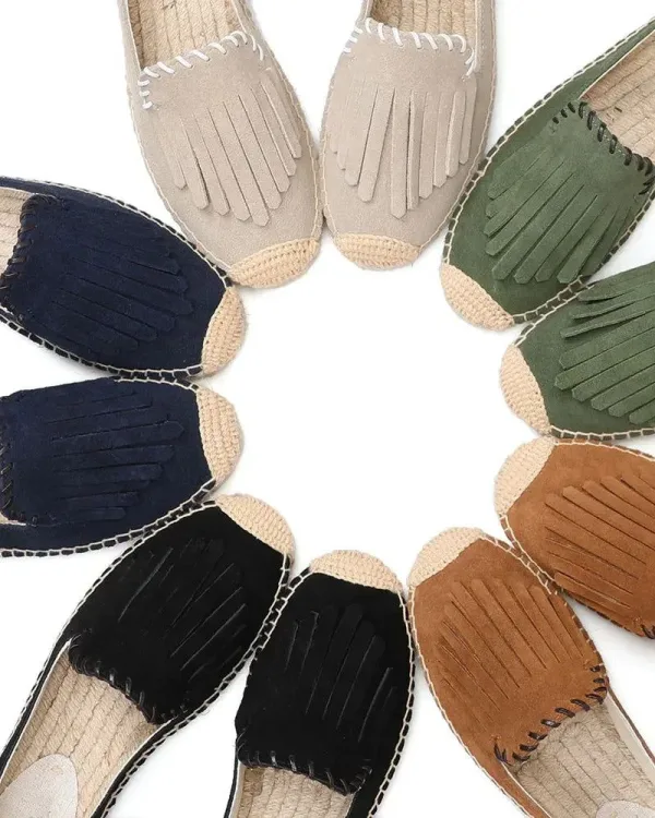 chaussons femme espadrilles bohème