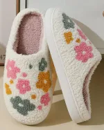 chaussons femme flower power