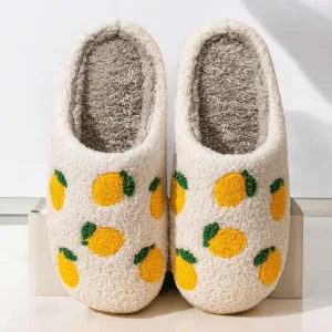 chaussons femme fruits