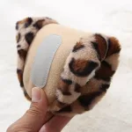 chaussons femme imprimé léopard