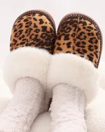 chaussons femme léopard and co