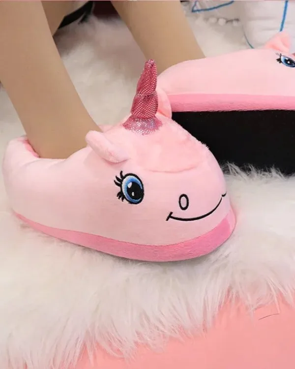 chaussons femme licorne