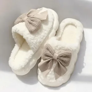chaussons femme noeud papillon