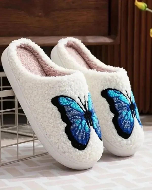 chaussons femme papillon
