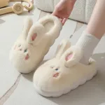 chaussons femme peluche oreilles de lapin