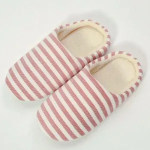 chaussons femme rayé