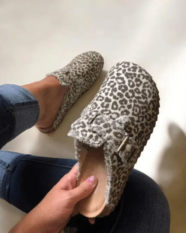 chaussons femme sabot sauvage