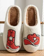 chaussons femme style cowgirl