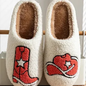chaussons femme style cowgirl