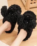 chaussons femme style toutou cosy