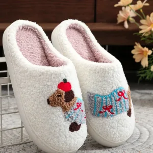chaussons femme teckel 2