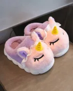 chaussons fille licorne