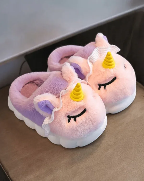 chaussons fille licorne