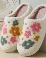 chaussons fleuris pour femmes