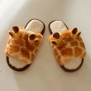 chaussons girafe