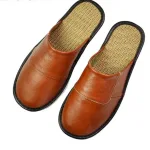 chaussons homme en cuir de qualité