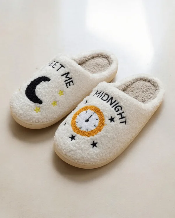 chaussons horloge