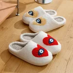 chaussons œil porte-bonheur pour femme