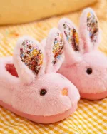 chaussons lapin mignon pour enfants