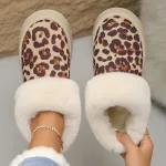 chaussons léopard pour femme