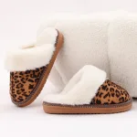 chaussons léopard pour femme