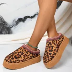 chaussons léopard pour les styles décontractés