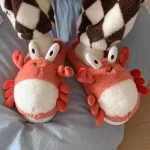 chaussons mignons crabe