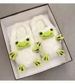 chaussons mignons grenouille
