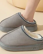 chaussons mode finition luxe