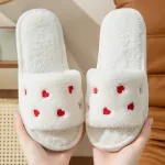 chaussons moelleux femme en fourrure