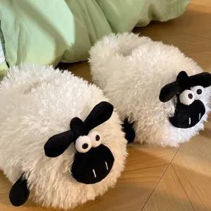 chaussons mouton confortables