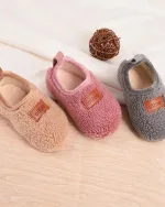 chaussons moutoné pour enfant
