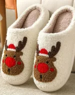chaussons Noël renne