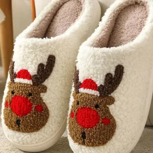 chaussons Noël renne
