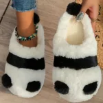 chaussons panda confortables pour femme