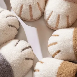 chaussons patte de chat