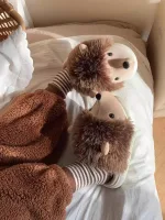 chaussons personnalisés hérisson