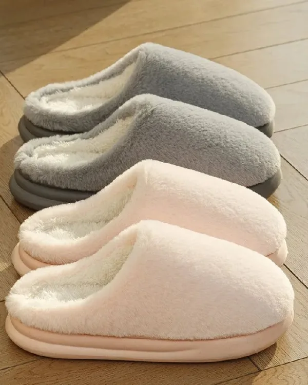 chaussons plateforme moelleuse