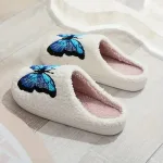 chaussons pour femmes motif papillon