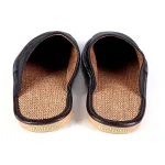 chaussons pour homme en cuir classique