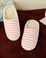 chaussons rayé pour femme